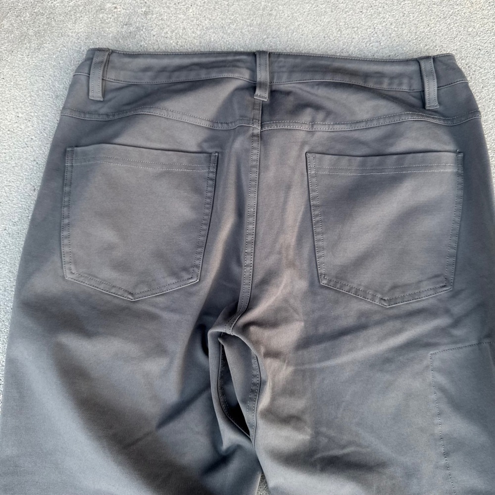 BYLT Premium Basics Everyday Pant Mens 34 Charcoal Grey Tapered Chino Trouser - Picture 13 of 14